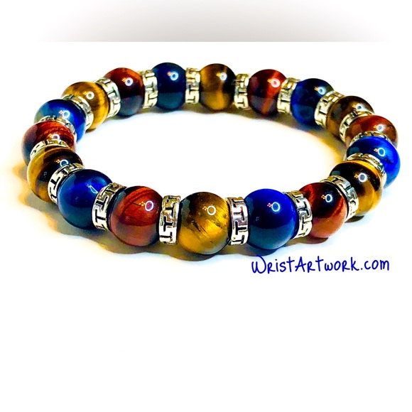 Wrist Artwork Other - Bando - Multi-colored Tiger Eye Bracelet Bead Bracelet